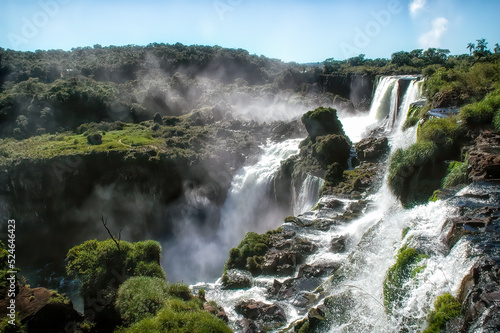 The majestic Iguazu Falls, one of the wonders of the world
