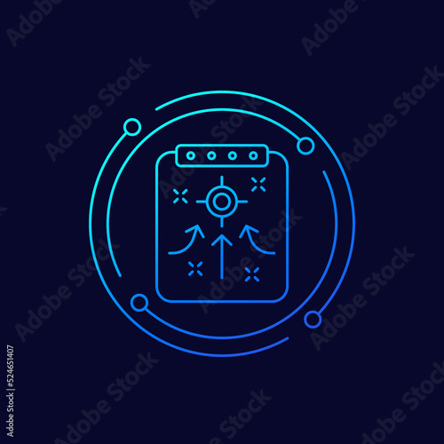 tactic, plan icon, linear design