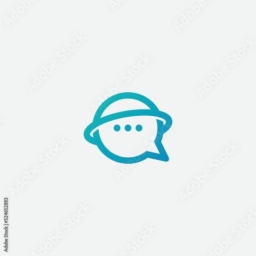 World communication logo designs concept vector.