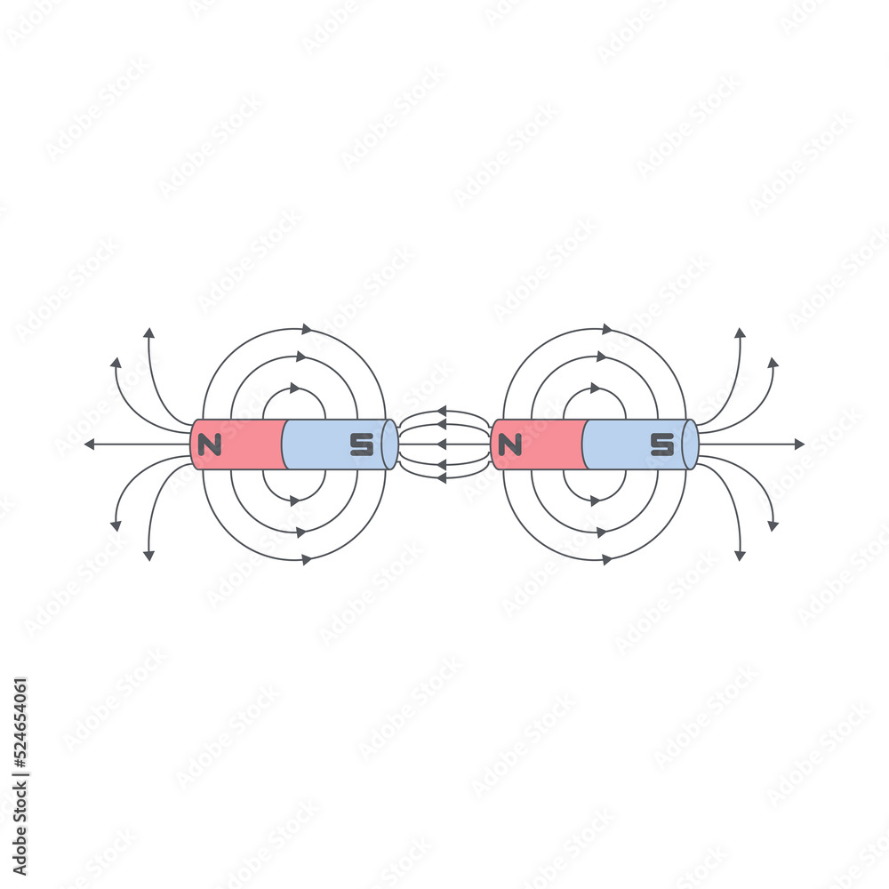 Obraz premium Magnetic Field On All Kind Magnet
