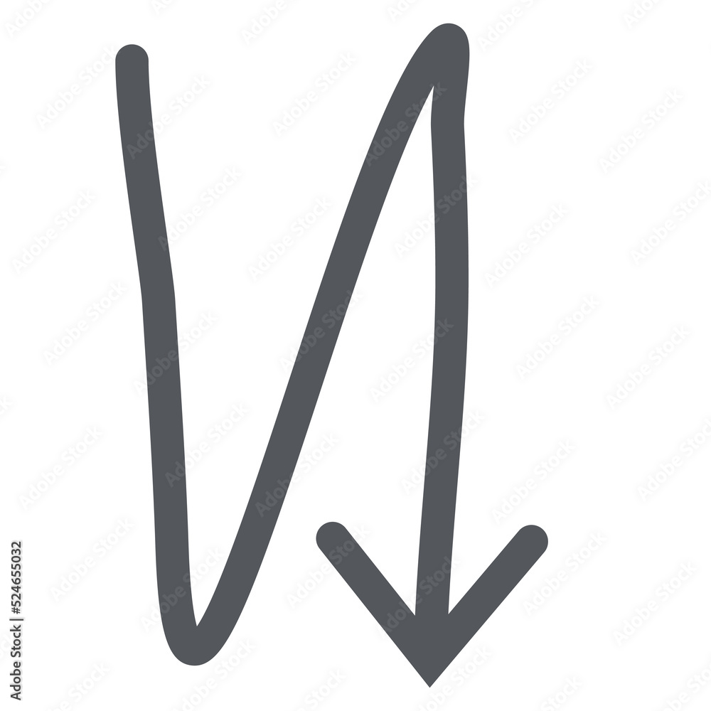 Arrow Line Hand Drawn Aesthetics Doodle Arrow Line Hand Drawn Aesthetics Doodle