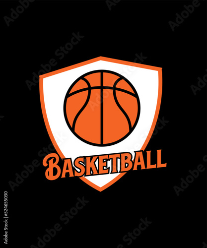 Basketball ball illustration Basketball logo vector tshirt design