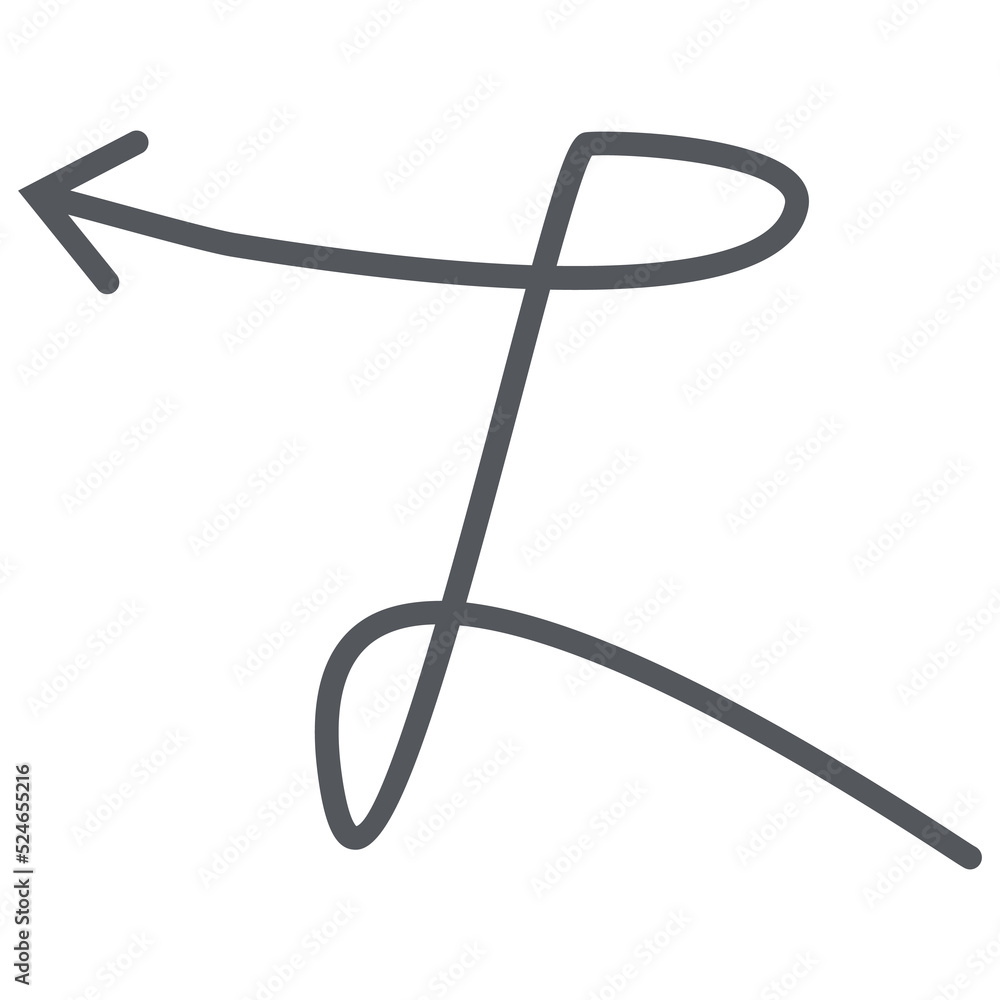 Arrow Line Hand Drawn Aesthetics Doodle Arrow Line Hand Drawn Aesthetics Doodle