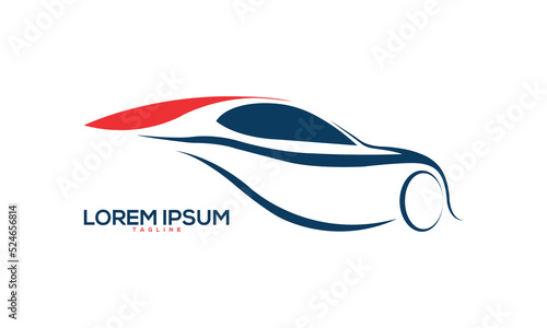 Unique car logo Modern and minimalist vector and abstract logo