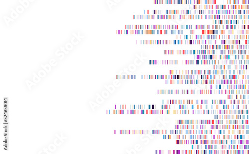 Dna test infographic. Genome sequence map.