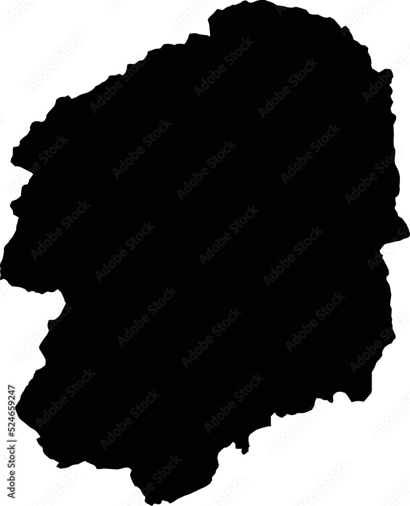 Obraz premium Silhouette of Japan country map,Tochigi map
