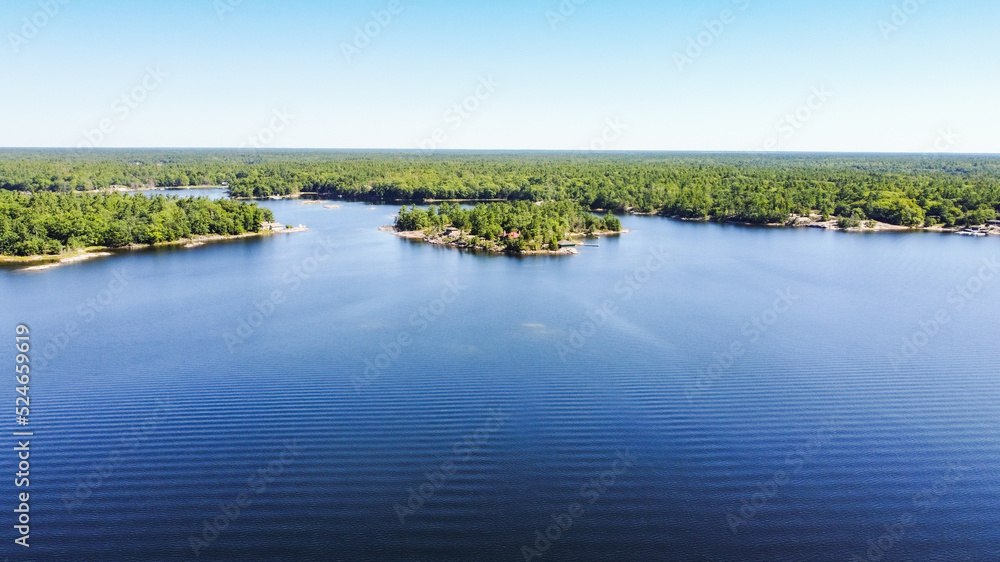 Obraz premium landscape with lake and trees