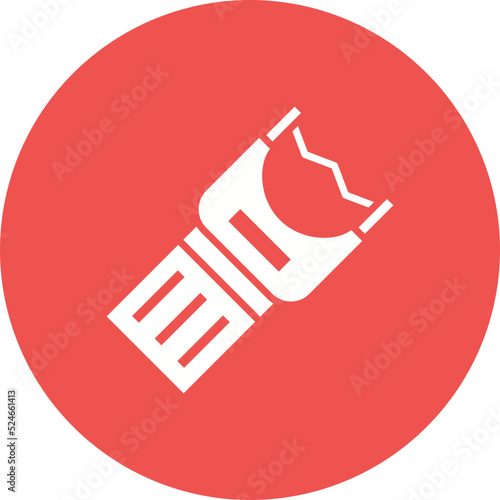 Teaser Glyph Circle Background Icon