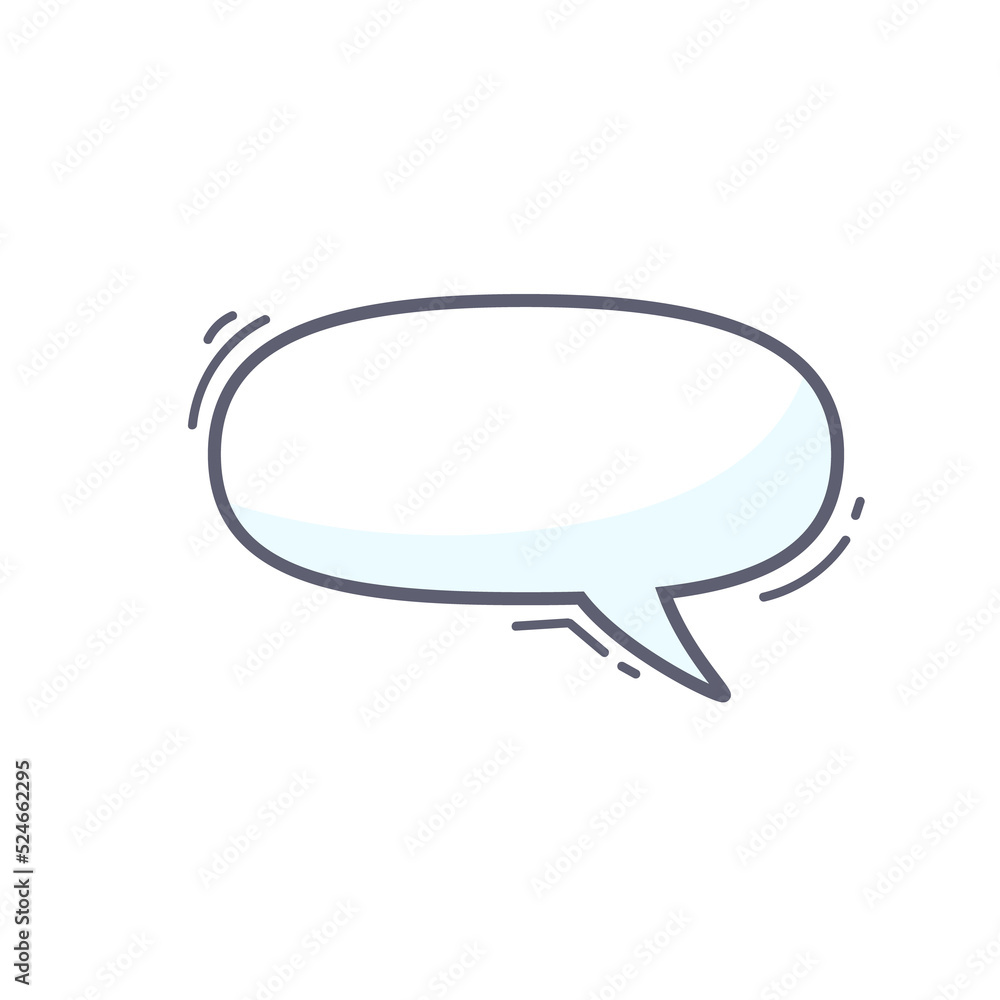 hand drawn speech bubble for chatting cartoon characters hand drawn speech bubble for chatting cartoon characters