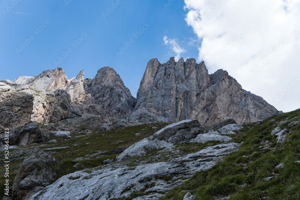 mountains in the mountains,  Marmolada Mountain, Dolomites Alps, Italy 