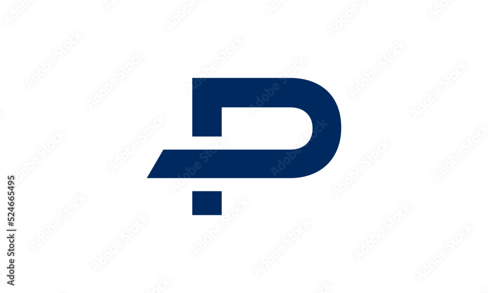 Initial letter P logo vector design Initial letter P logo vector design