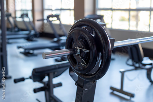 dumbbell machine in the gym