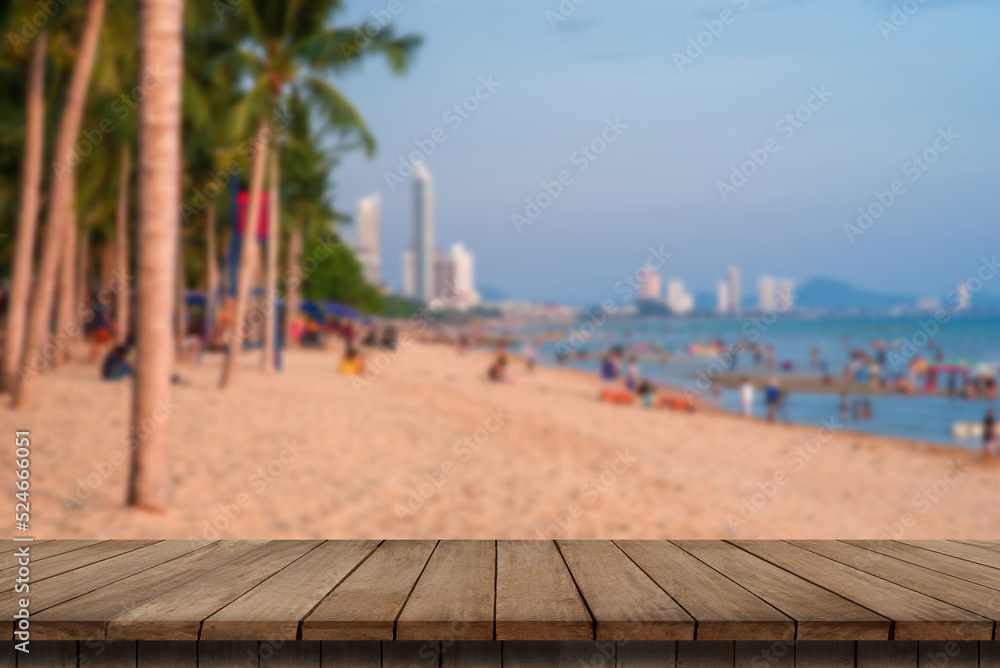  Tourists enjoy and relax At Jomtien Beach, Pattaya.
