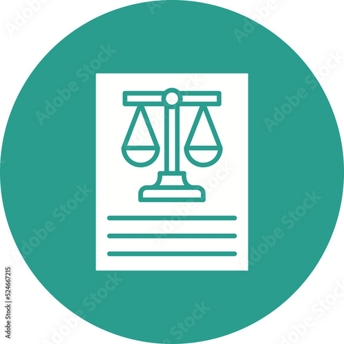 Judgement Glyph Circle Background Icon