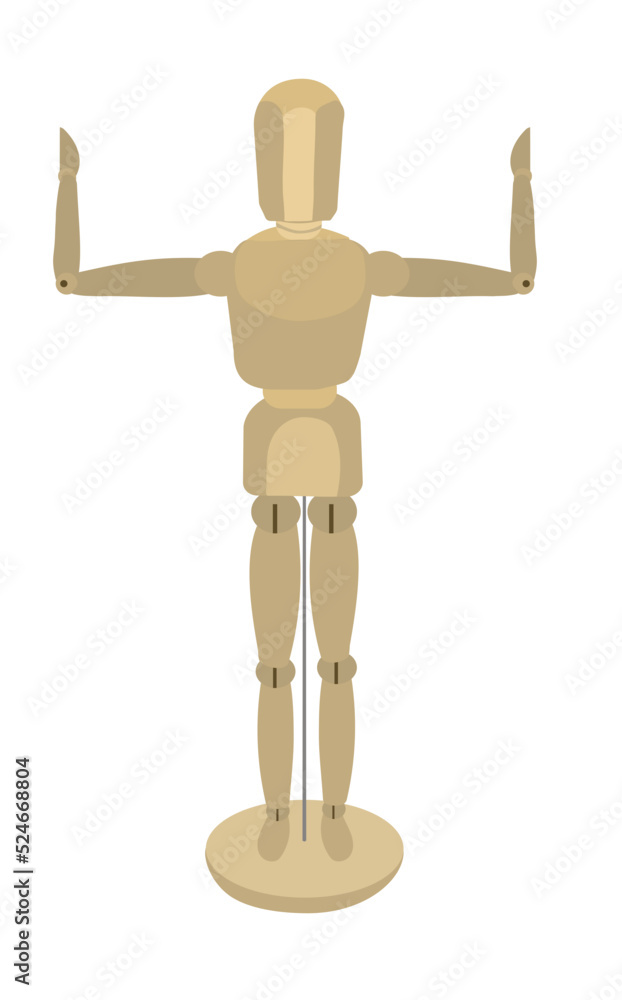Wooden drawing mannequin that standing strong isolated on white background. Wooden drawing mannequin that standing strong isolated on white background.