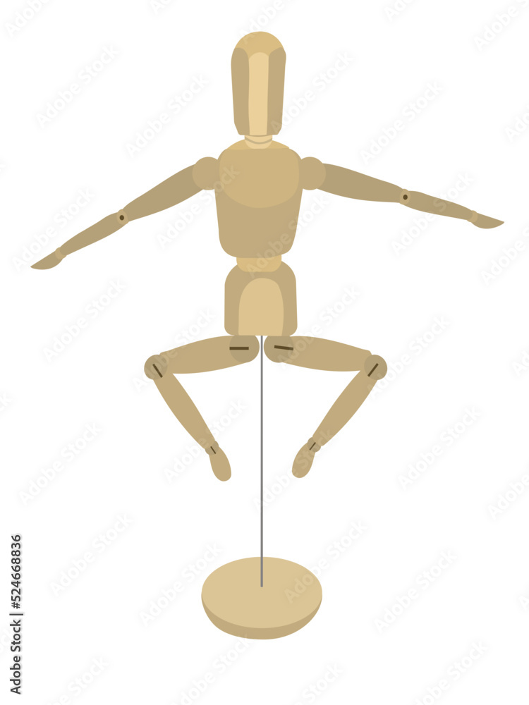 Wooden drawing mannequin that jumping isolated on white background. Wooden drawing mannequin that jumping isolated on white background.