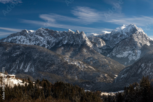 winter sundowner in the austrian alps