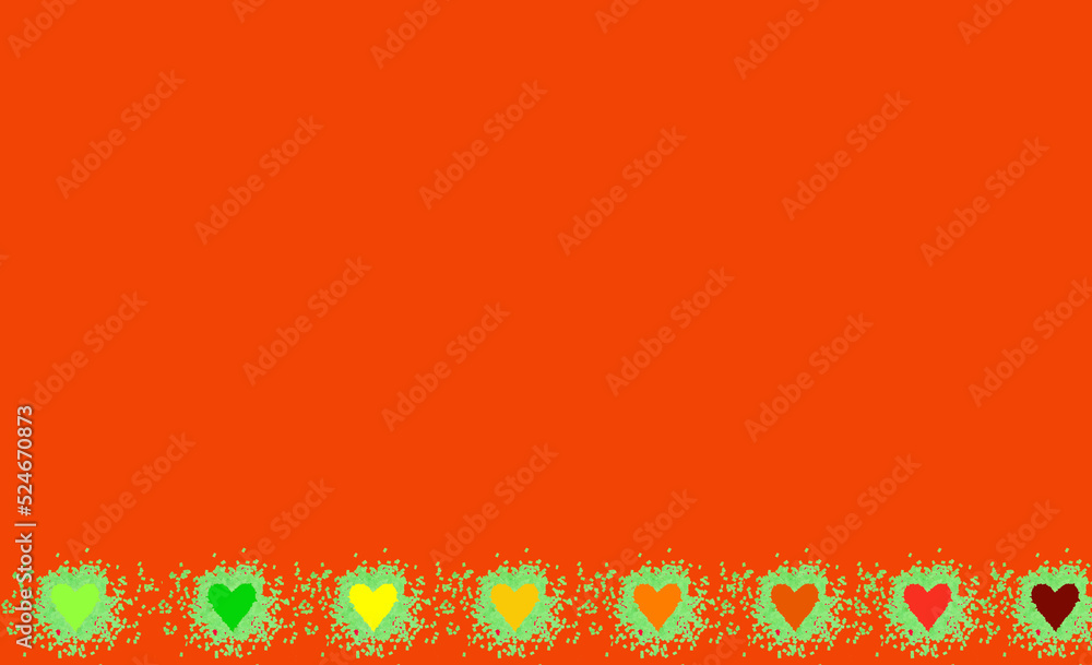 autumn creative art design with hearts at the bottom of the background, heart from green to yellow, orange and autumn colors, creative idea life of one leaf until autumn, trendy orange autumn color
autumn creative art design with hearts at the bottom of the background, heart from green to yellow, orange and autumn colors, creative idea life of one leaf until autumn, trendy orange autumn color