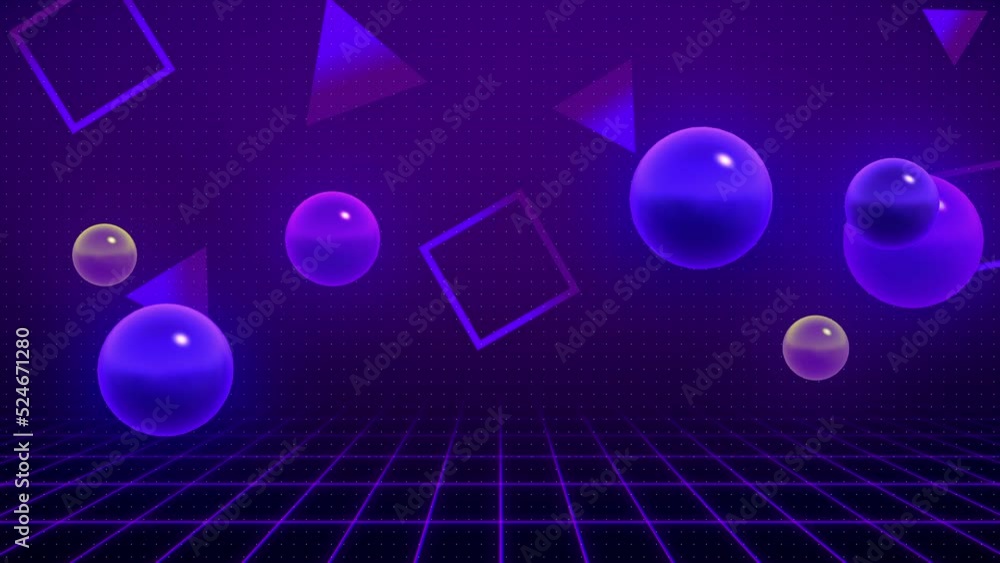 Abstract retro style 80s geometric pattern memphis design background 