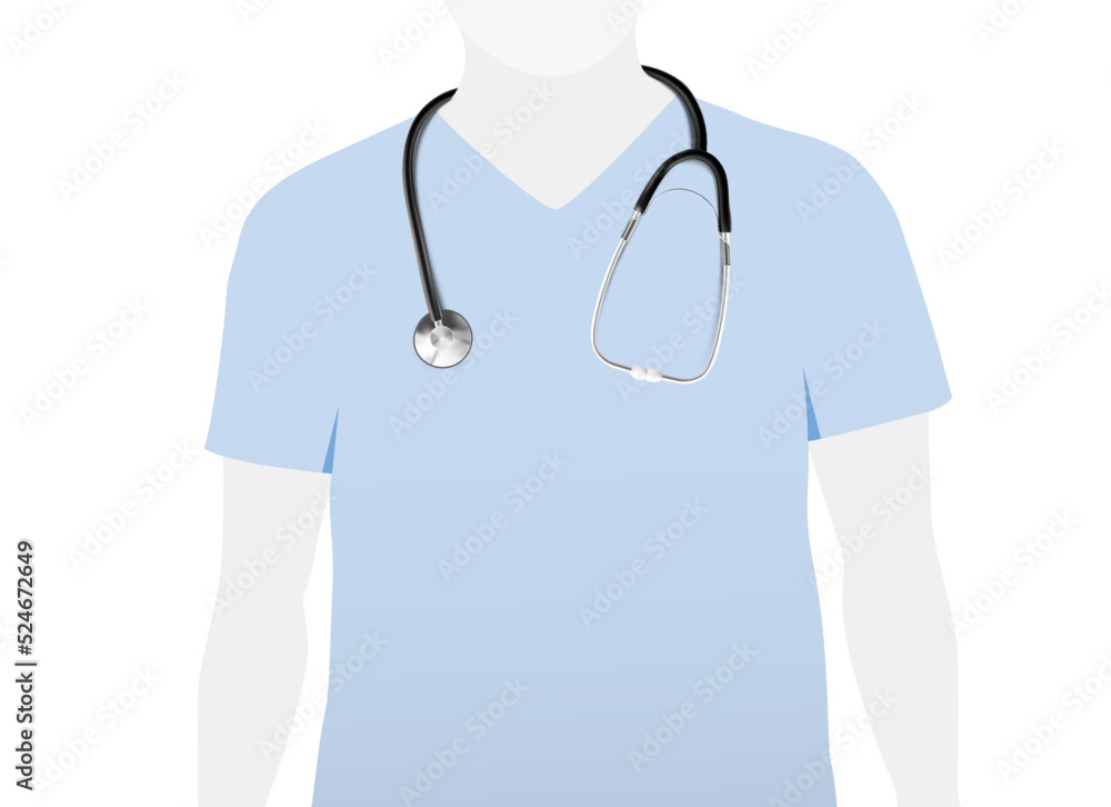 Contour images of a doctor with a stethoscope. Vector illustration on white background. EPS10. Contour images of a doctor with a stethoscope. Vector illustration on white background. EPS10.