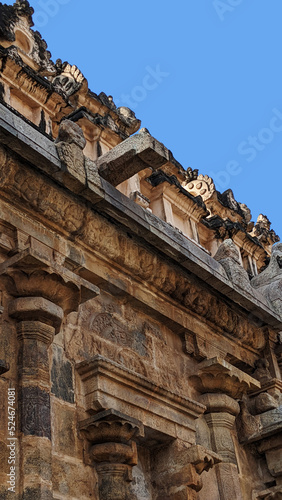 Getting close to the sculptural wonders on top of the temple wall, Dharasuram, Tamil Nadu, India