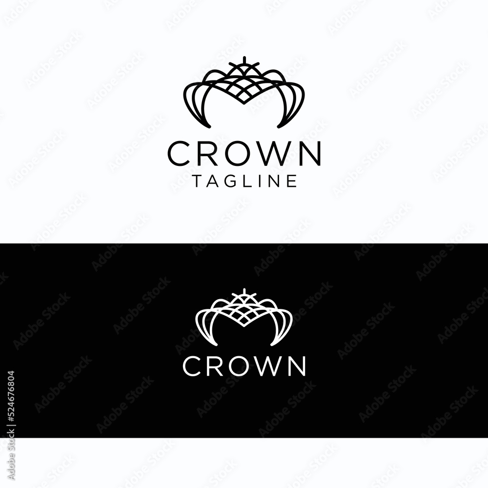 Crown logo design icon template Crown logo design icon template