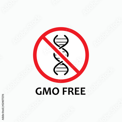GMO Free Signs and Symbol - Vector.