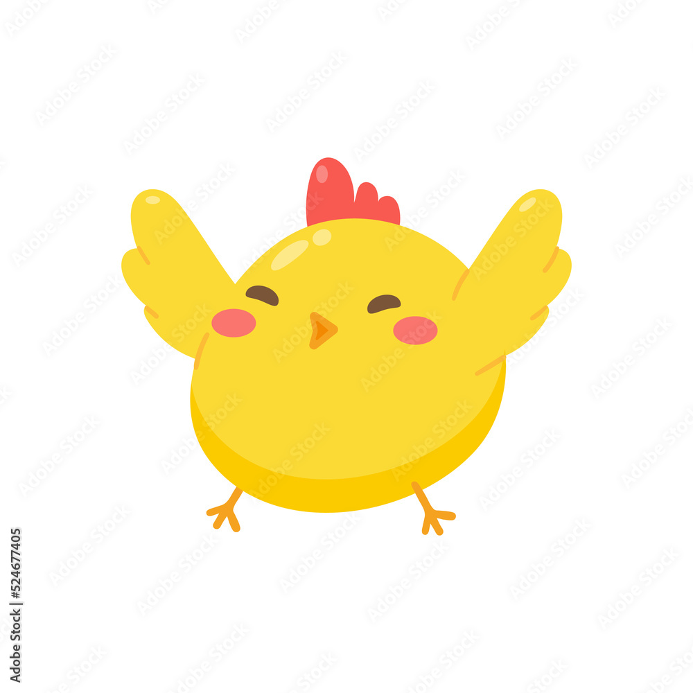 cartoon little chick Hatched eggs on Easter. decorate greeting cards for children cartoon little chick Hatched eggs on Easter. decorate greeting cards for children
