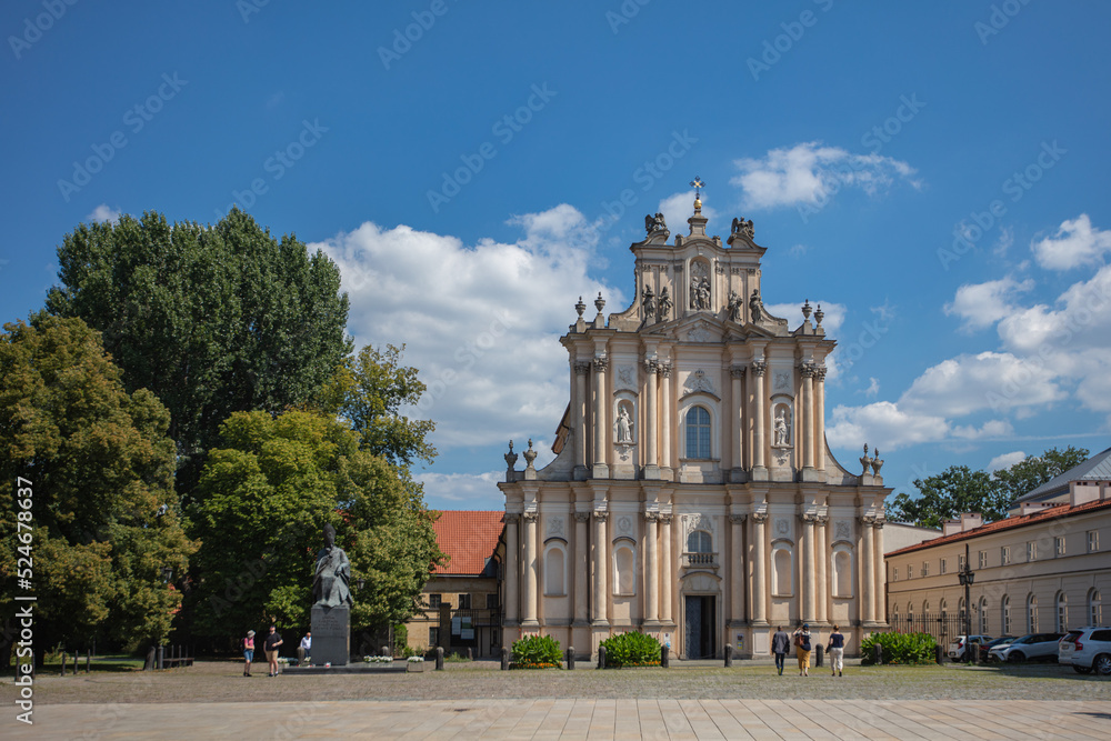 Obraz premium Carmelite Church in Warsaw, Poland