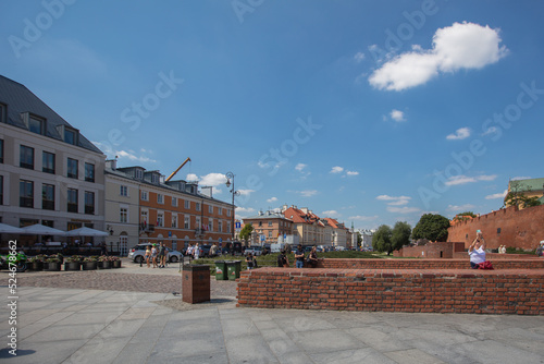 Fototapeta Naklejka Na Ścianę i Meble -  Warsaw old town street