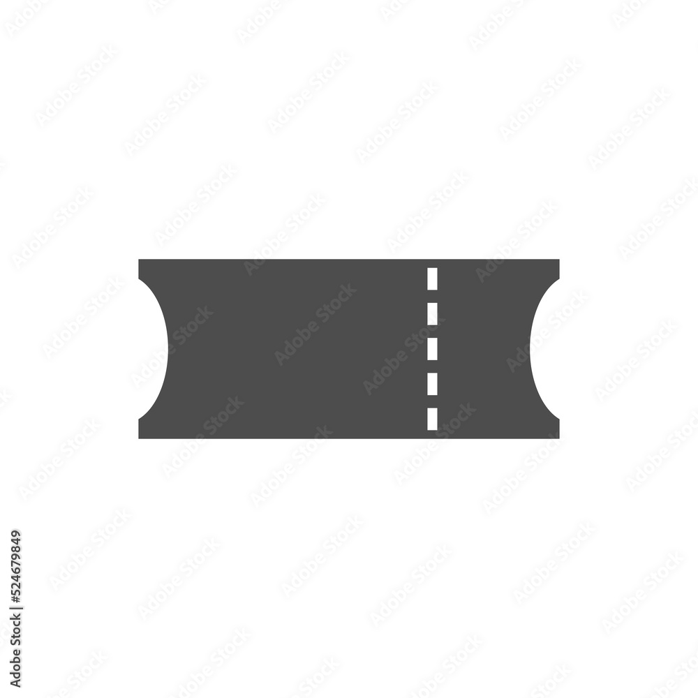 Ticket icon isolated on white background Ticket icon isolated on white background