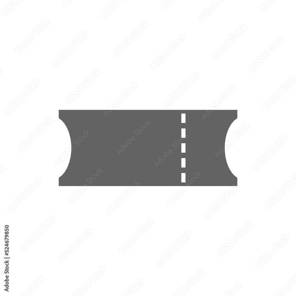 Ticket icon isolated on white background Ticket icon isolated on white background