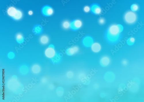 Bokeh magic light shiny beam blue color abstract background graphic design vector illustration EPS10