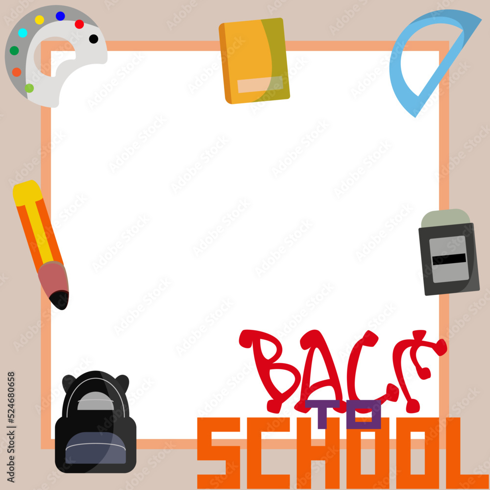 illustrator vector graphic of back to school theme background illustrator vector graphic of back to school theme background