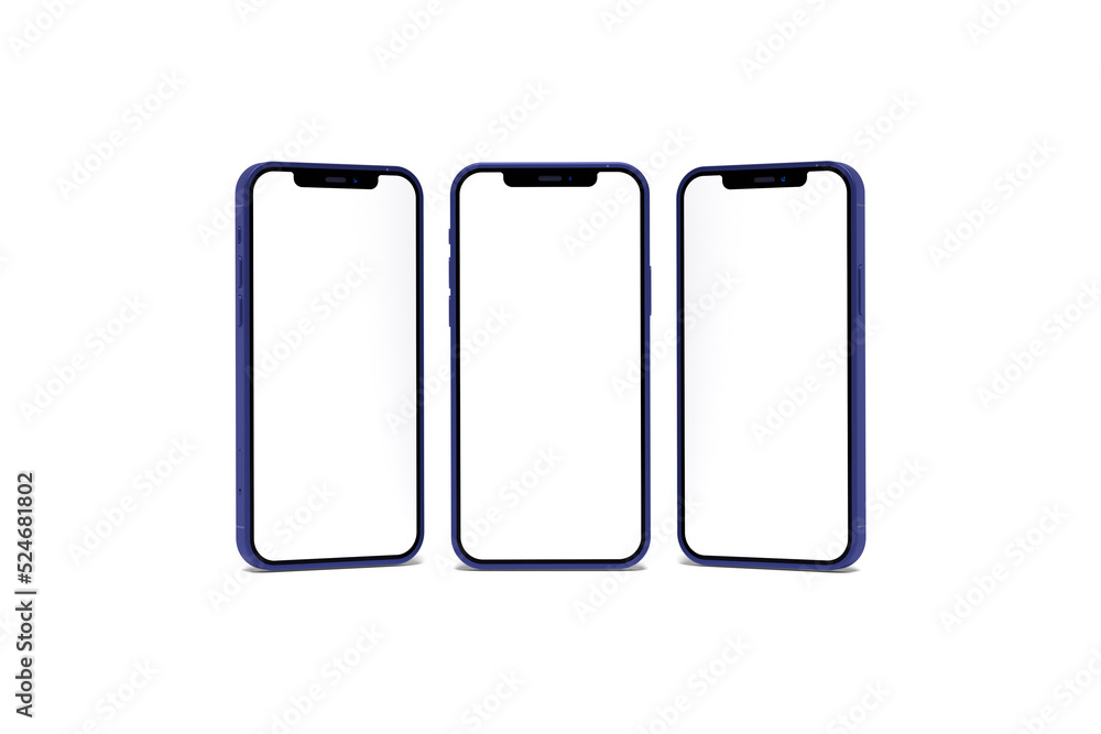Realistic mobile phone mockup. Isolated stock illustration Realistic mobile phone mockup. Isolated stock illustration