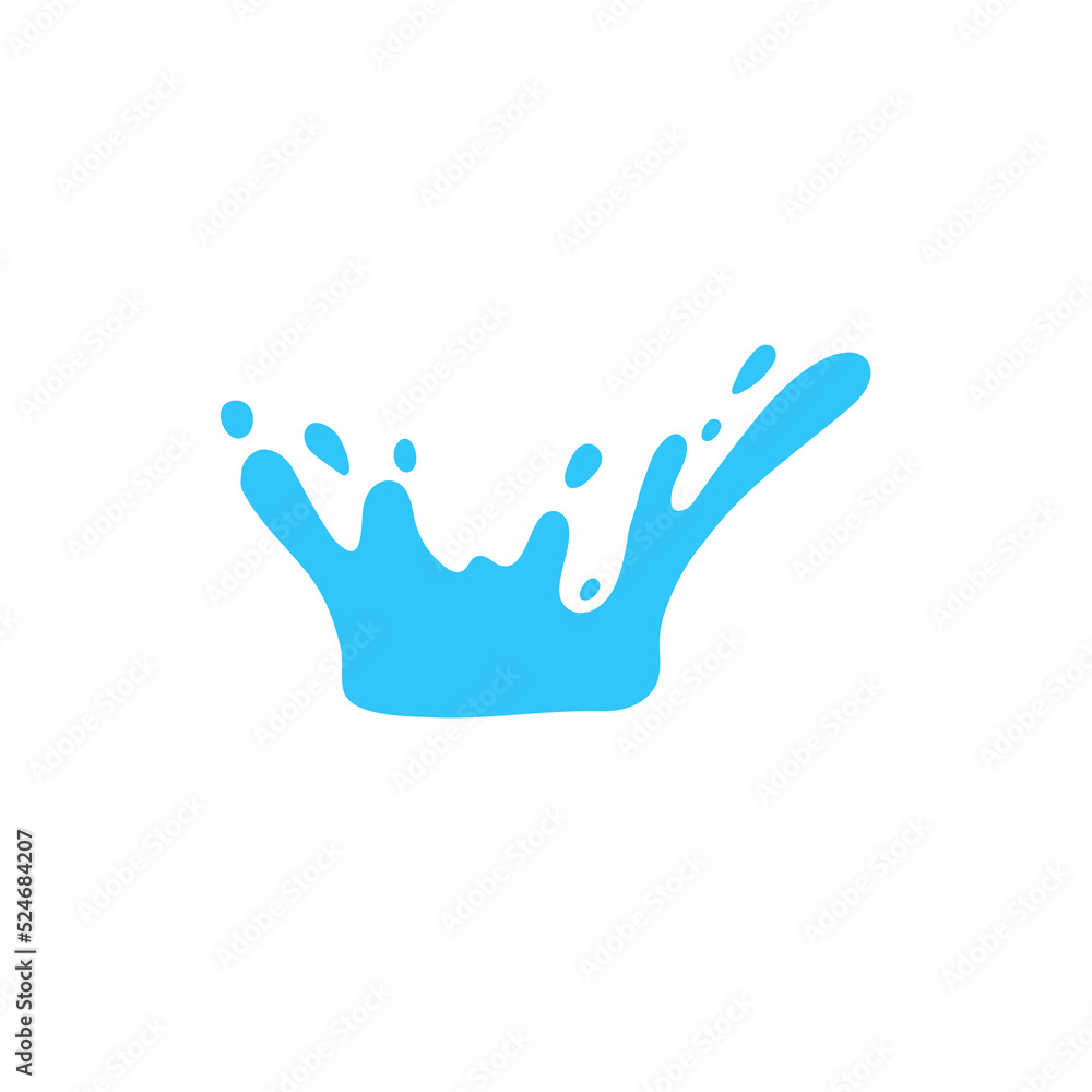 Vector water droplets splash. Concept of reducing water use on World Water Day Vector water droplets splash. Concept of reducing water use on World Water Day