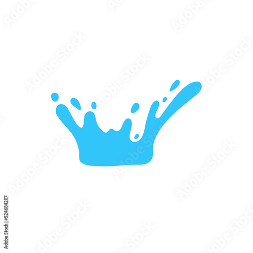 Vector water droplets splash. Concept of reducing water use on World Water Day
