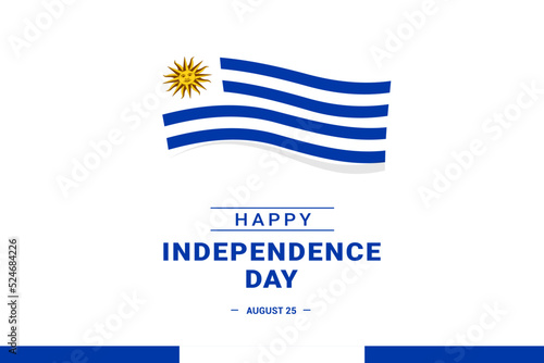 Uruguay Independence Day. Vector Illustration. The illustration is suitable for banners, flyers, stickers, cards, etc.