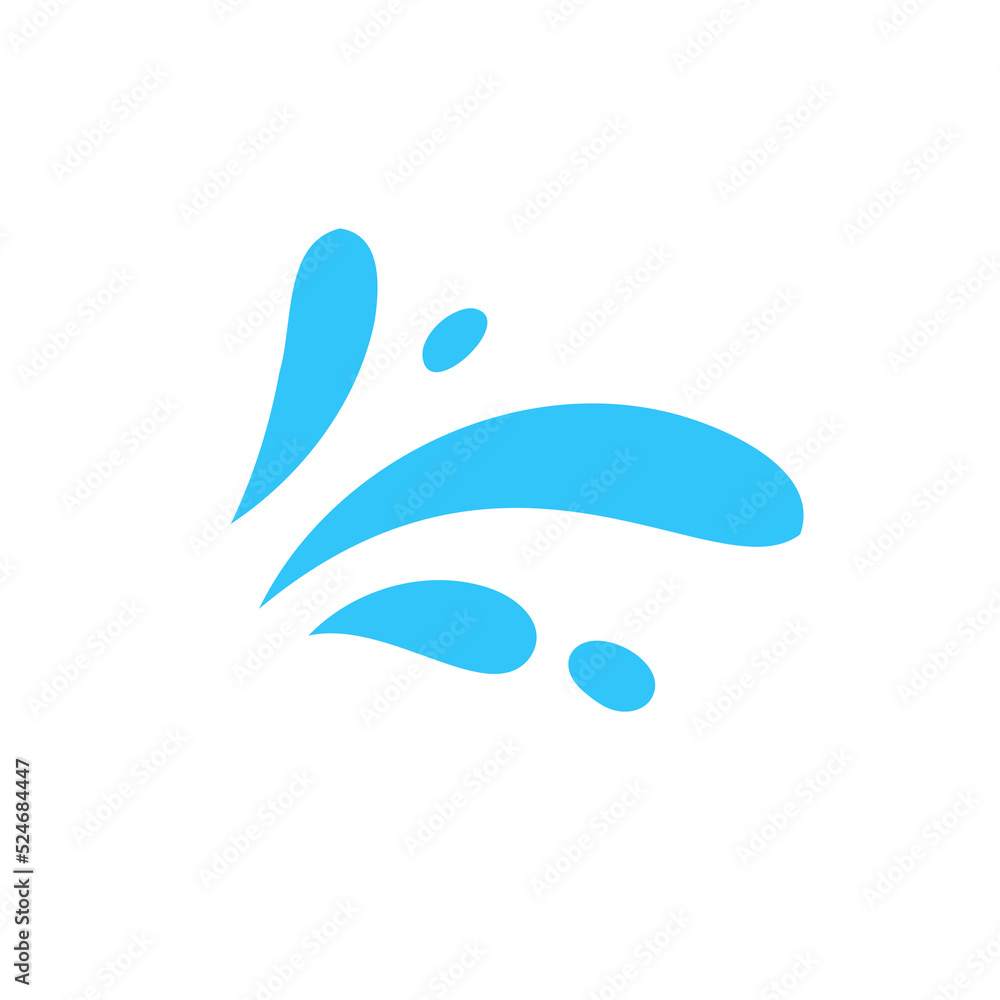 Obraz premium splashing water drop vector For decorating Songkran festival posters.