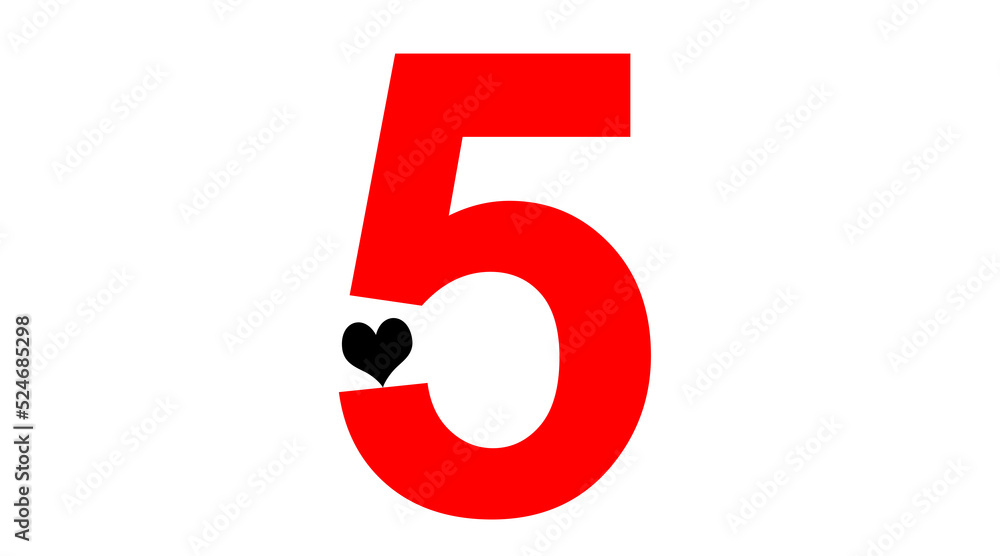Number Five background.Poster or brochure template.Number Five color icon illustration. can be used for Christmas happy birthday happy new year and Number Five background.Poster or brochure template.Number Five color icon illustration. can be used for Christmas happy birthday happy new year and