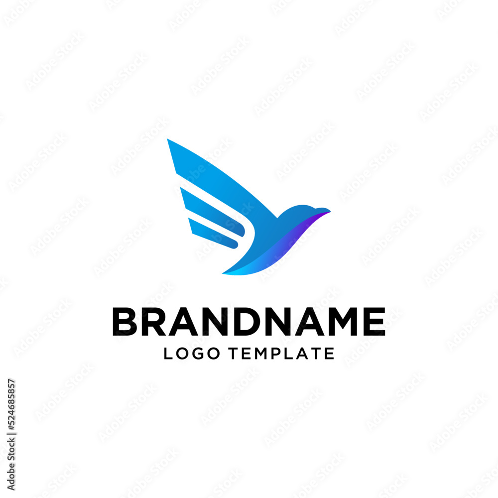 Fototapeta premium Bird Logo Vector Modern Abstract Technology Sophisticated