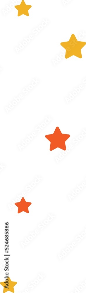 Fototapeta premium cute colorful star decoration