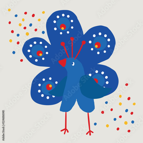 Hand-drawn Cute Brazilian handicraft. Vector.