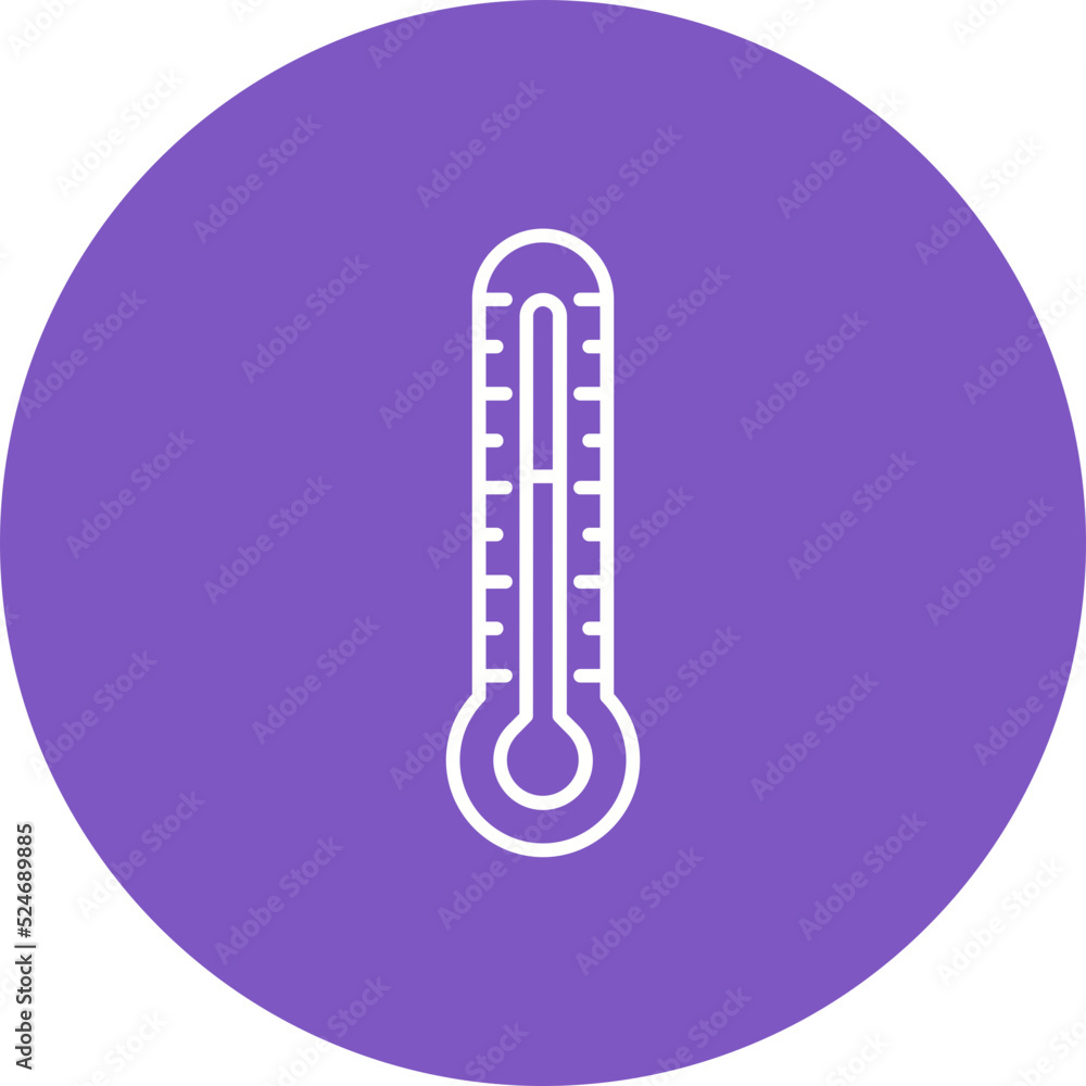 Thermometer Multicolor Circle Line Inverted Icon Thermometer Multicolor Circle Line Inverted Icon