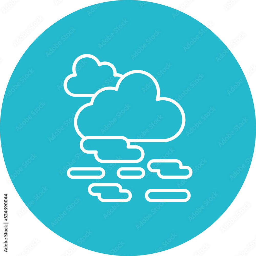 Haze Multicolor Circle Line Inverted Icon Haze Multicolor Circle Line Inverted Icon