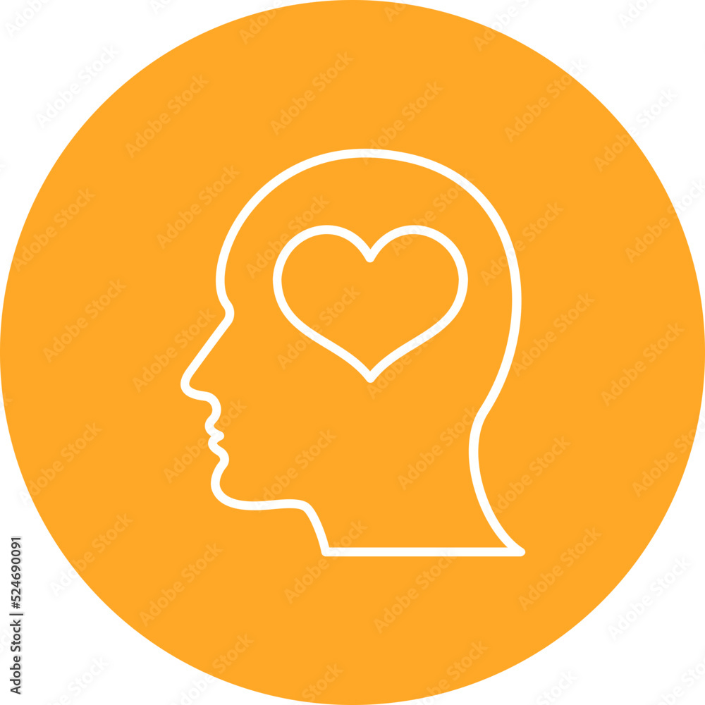 Mind Multicolor Circle Line Inverted Icon Mind Multicolor Circle Line Inverted Icon