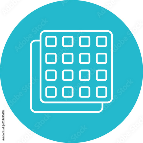 Apps Multicolor Circle Line Inverted Icon