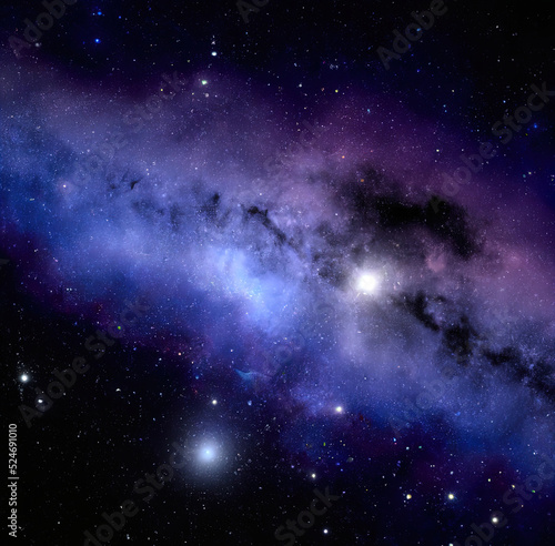 Galaxies in space. Abstract outer space background. Night sky - Universe filled with stars  nebula and galaxy. Galaxy Astronomy art  dramatic view. 3D illustration