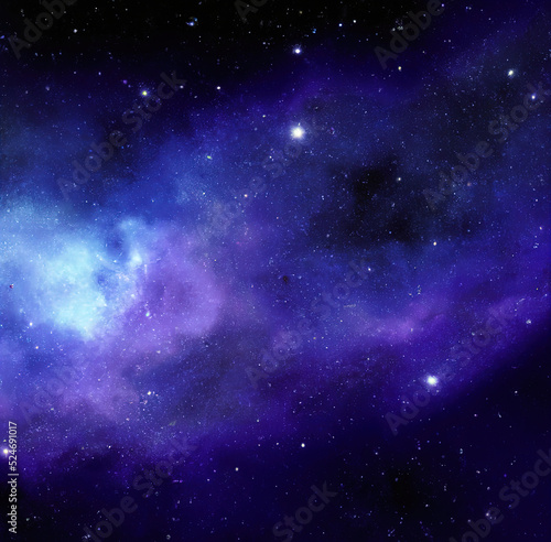 Fototapeta Naklejka Na Ścianę i Meble -  Galaxies in space. Abstract outer space background. Night sky - Universe filled with stars, nebula and galaxy. Galaxy Astronomy art, dramatic view. 3D illustration