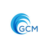 GCM letter logo. GCM blue image on white background. GCM Monogram logo design for entrepreneur and business. . GCM best icon. 